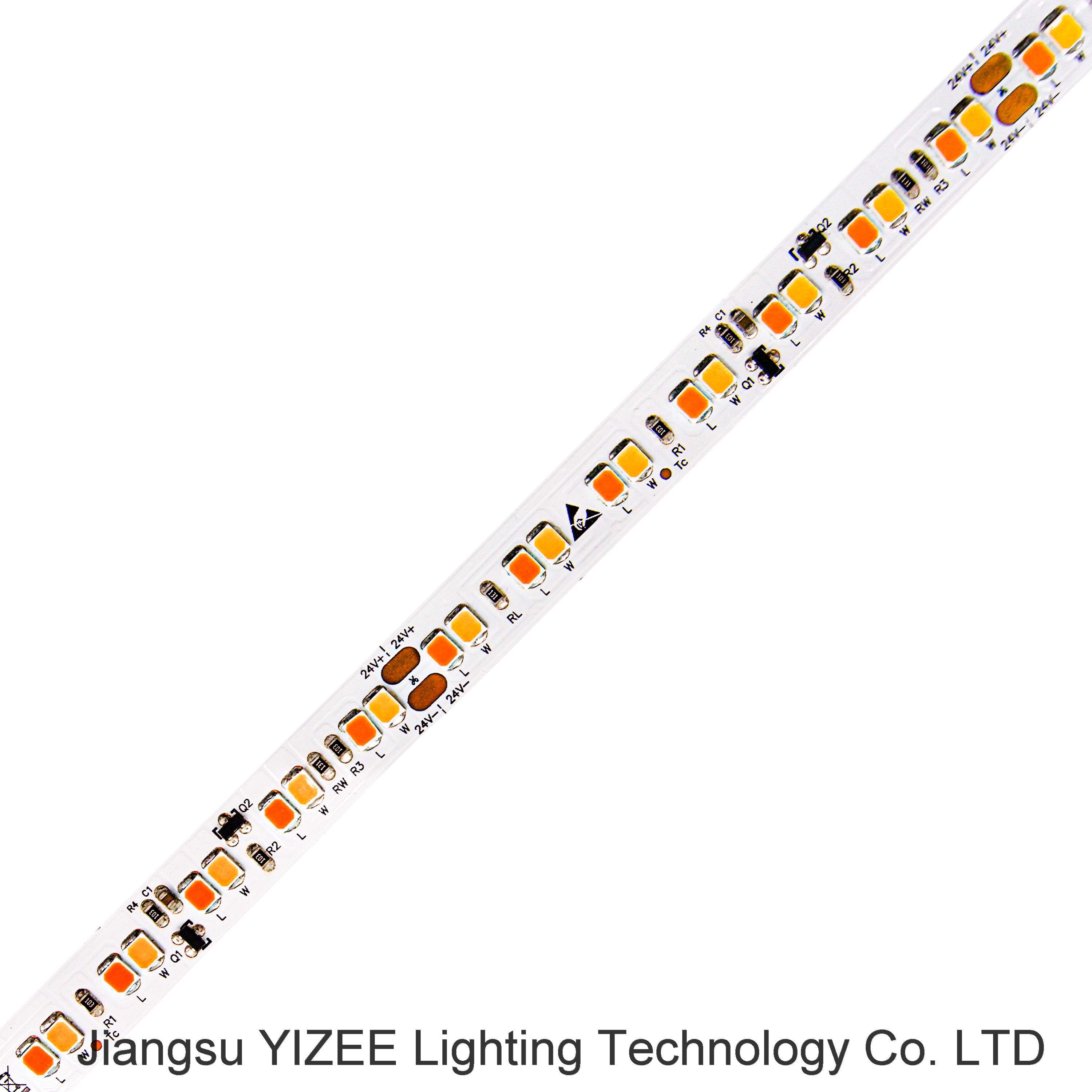 1900-3000K CCT Addjustable LED Strip 24V 10mm 168LEDs M Dim to Warm LED Strip