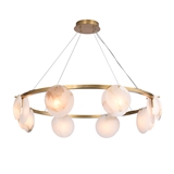 Alabaster pendant light brass finish with unique and natural texture pattern alabaster lights