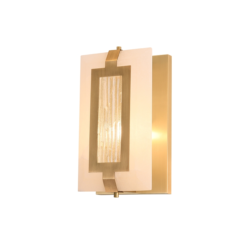 alabaster wall sconce wall light wall lamp with brass finish