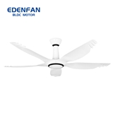 Energy saving ceiling fan with light 60 inch 5 ABS blades DC motor electric fan