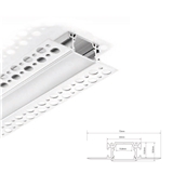 33*19mm Recessed Drywall Plaster Gypsum Led Aluminum Profile For LED Strip