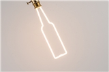 Wine bottle line light decorative LED plastic flexible line light bulb