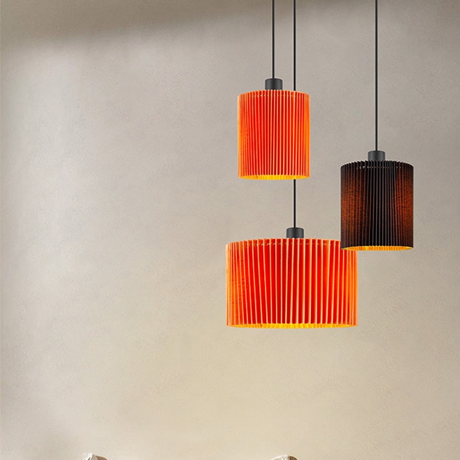 pendant lamp-Tangla Lighting & Living Folded Fabric Series