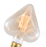 Heart-shaped Straight Edison Vintage Tungsten light bulb Decorative light bulb