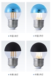 LED Light Bulb Aidi Filament Light 4W Warm White G45 Silver Plated E27 Filament Light
