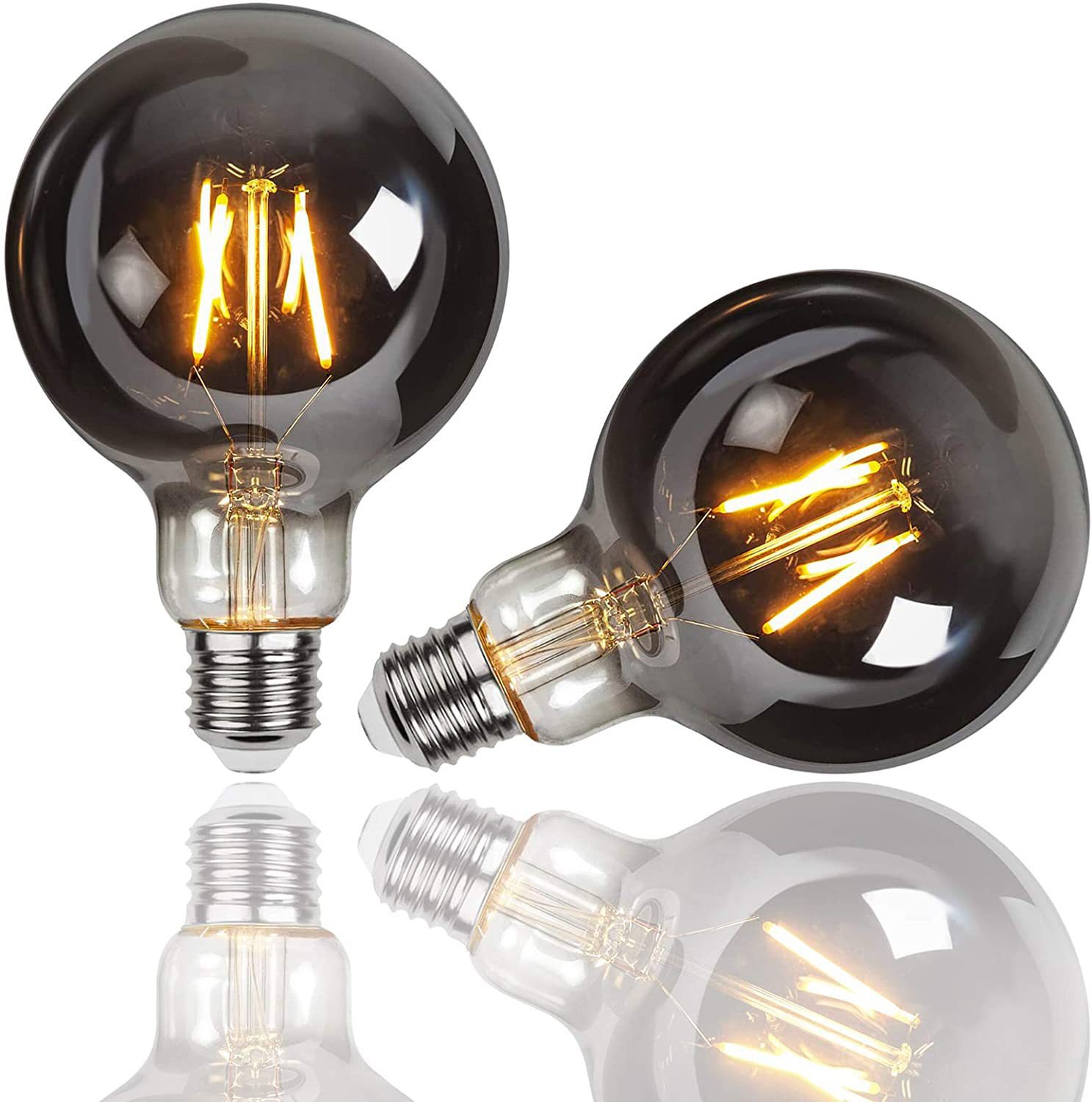 【G95 Filament bulb 】g80 Smoke gray bulb led Edison bulb g80 brown