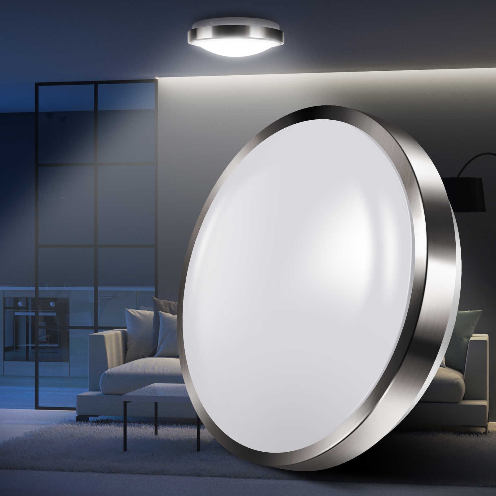 Modern Design Round Ceilin Light Smart Microwave Radar Sensor Energy Saving12W 18W Ceiling Lamp