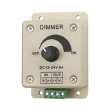12V 8A Adjustable brightness knob switch Monochrome LED light bar switch dimmer controller