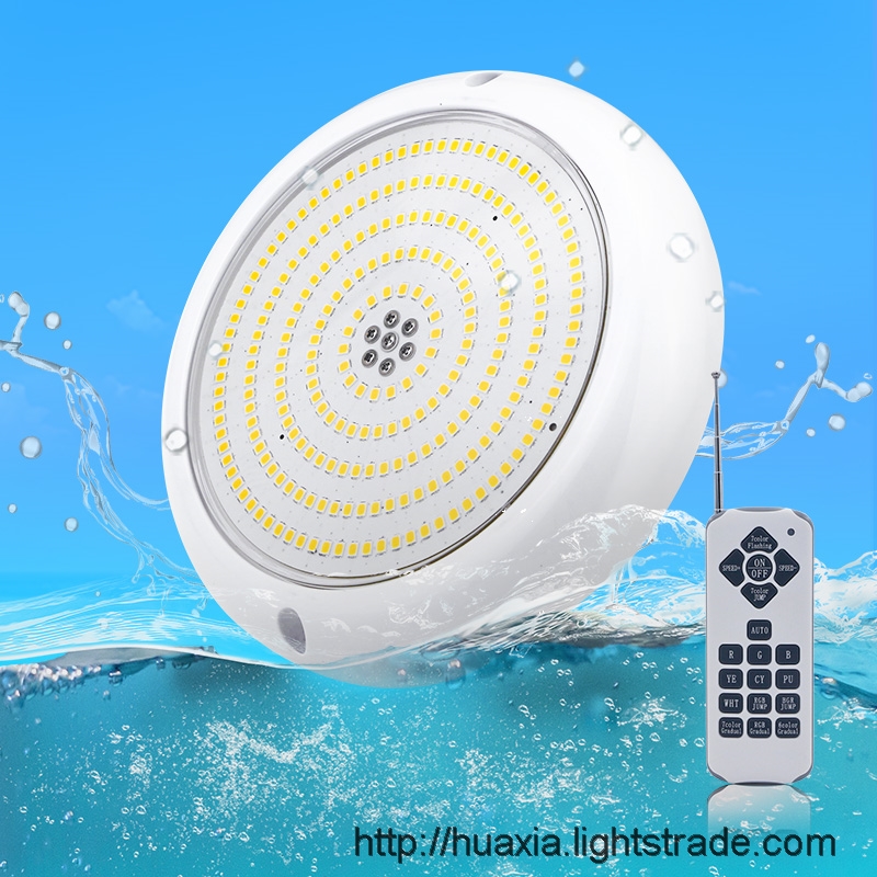 Resin Filled LED Pool Lighting Extra Flat 18 W Pool Lights Surface-Mounted Underwater Pool Lamps