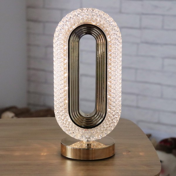 Night Watcher Star Eyed Oval Table Lamp