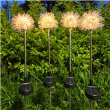 Solar led aluminum wire ball dandelion style lamp outdoor light-emitting dandelion floor lamp direct