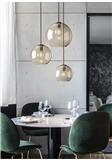 Nordic simple creative table bar single head glass chandelier