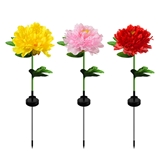 customizable solar led Peony Decorative landscape lights Villa courtyard lawn installation