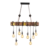 Vintage creative personality bar Cafe restaurant imitation ship wood chandelier