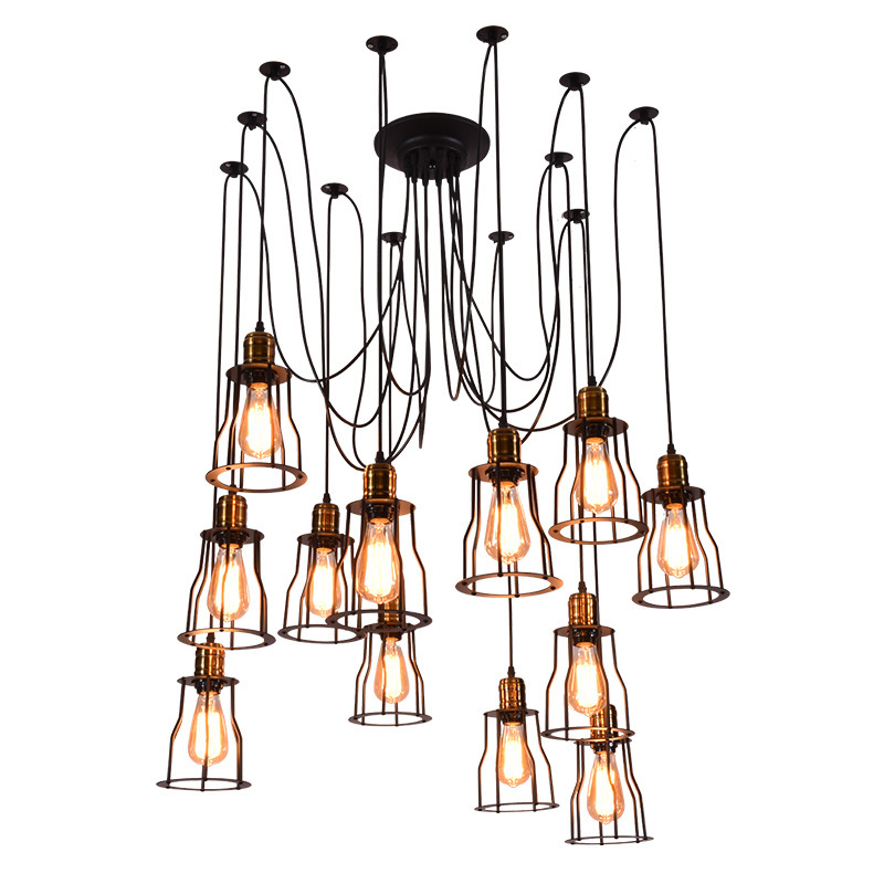 Bar Cafe Restaurant Creative chandelier multi-head lamps