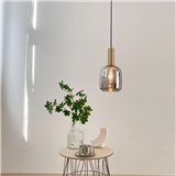 Modern Nordic Simple Amber Glass Pendant Lamp New Style Decorative Chandeliers