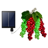 Solar grape string light outdoor waterproof intelligent light control villa garden atmosphere light