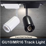 GU10 Holder Aluminum Ajustable Track Light Fixture Housing Ceiling Spot Light Fitting