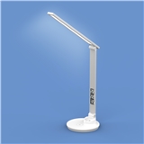 LED desk lamp with wireless charging & date time display