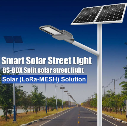 BS-BDX Series Separated Solar Street Light Split Solar Lamp For IoT LoRa-MESH Solution With SSLS