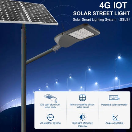 4G IoT Solar Street Light Solar Smart Lighting BJX4G