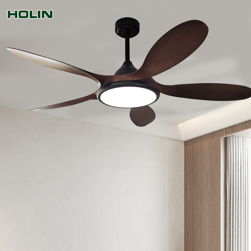 Motor Smart Remote Control ABS Blades Led Ceiling Fan With Light