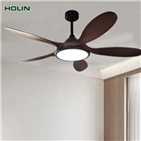 Motor Smart Remote Control ABS Blades Led Ceiling Fan With Light