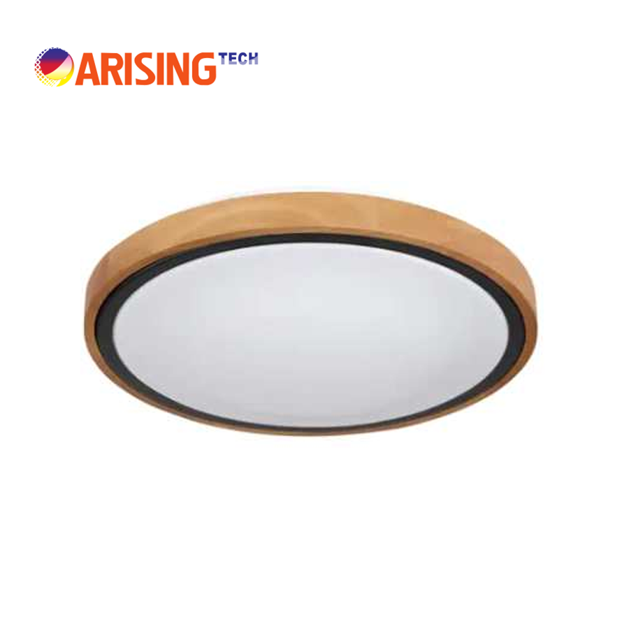 ARISING Gloria Ceiling light 60W 3-Step-Dim with memory function wooden frame with black edge light