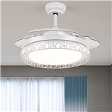 Retractable Chandeliers 72W Remote Control Dimmable Ceiling Light 42inch Modern Pendant Lights