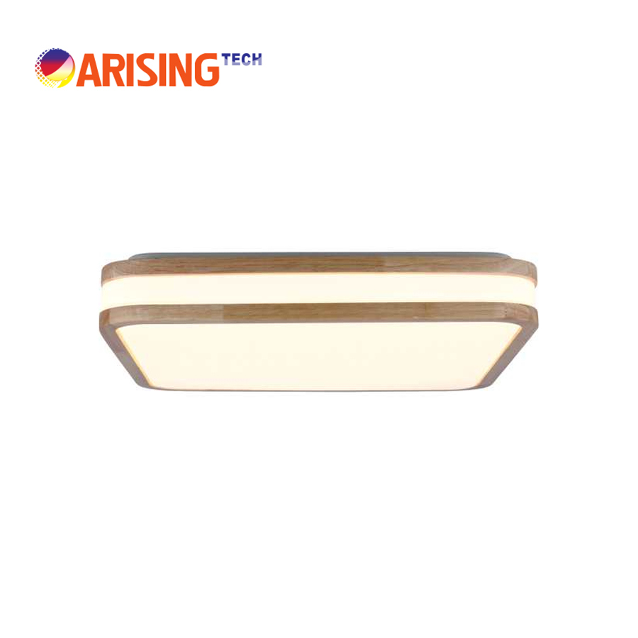 ARISING Alicia Ceiling light Double frame square wooden lamp