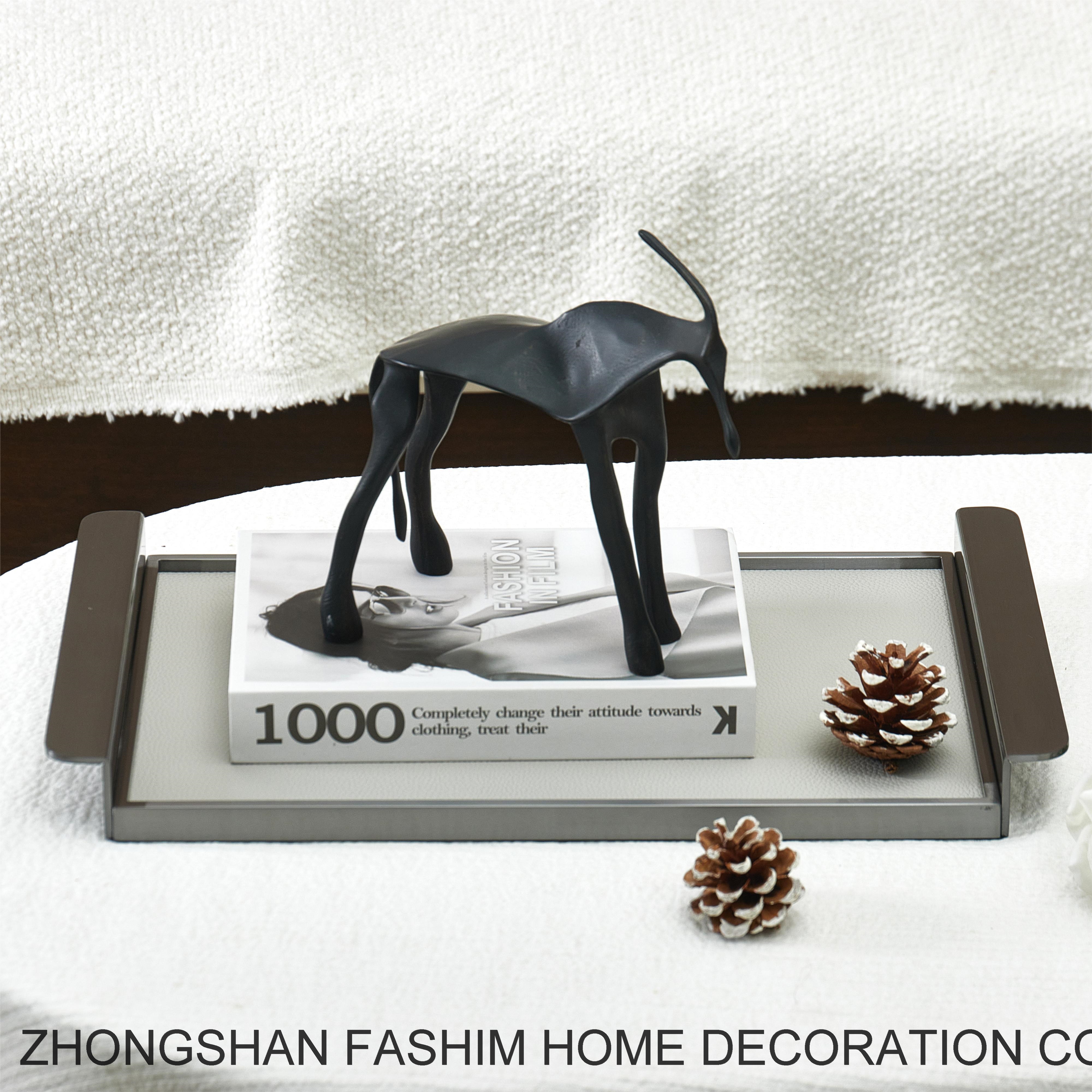 Fashimdecor Stainless steel home decoration tray