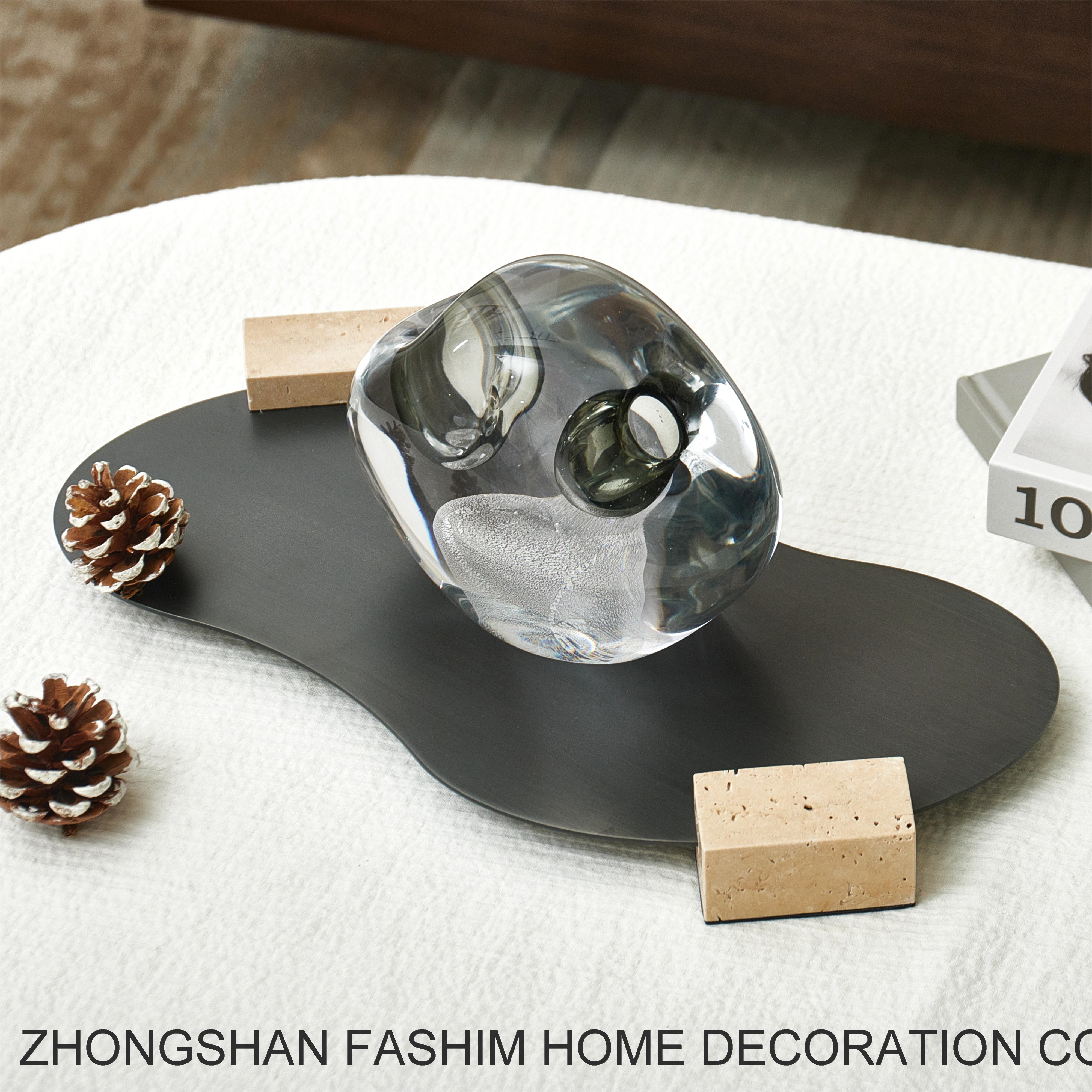 Fashimdecor Stainless steel home decoration tray