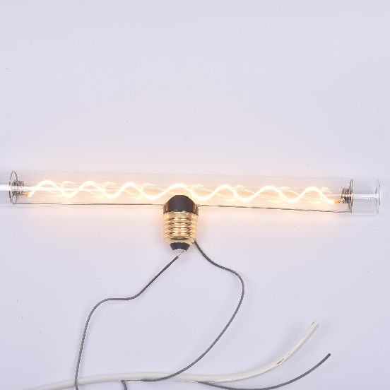 LED Linestra E27 Tubular Glass Spiral No Dim LED lamps