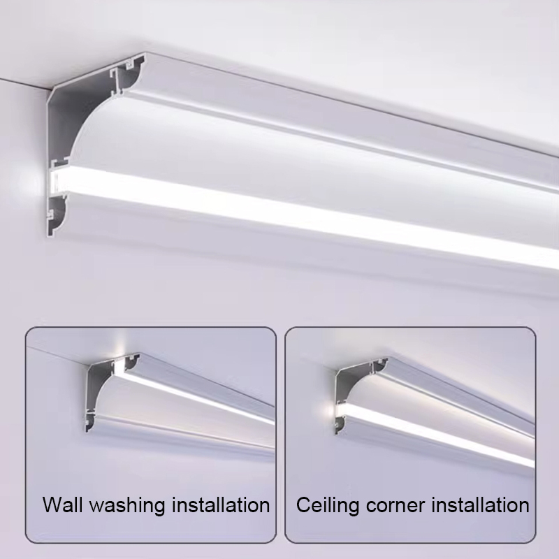 Top Corner Line Light Aluminium Led Profile Free Ceiling Surface Mounted Indoor Decor Bar Strip Lamp