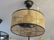 pendant lamp with fan Retro fan lamp