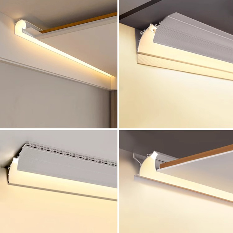 Embedded Trimless LED Aluminum Profile Hidden Drywall Plaster Board