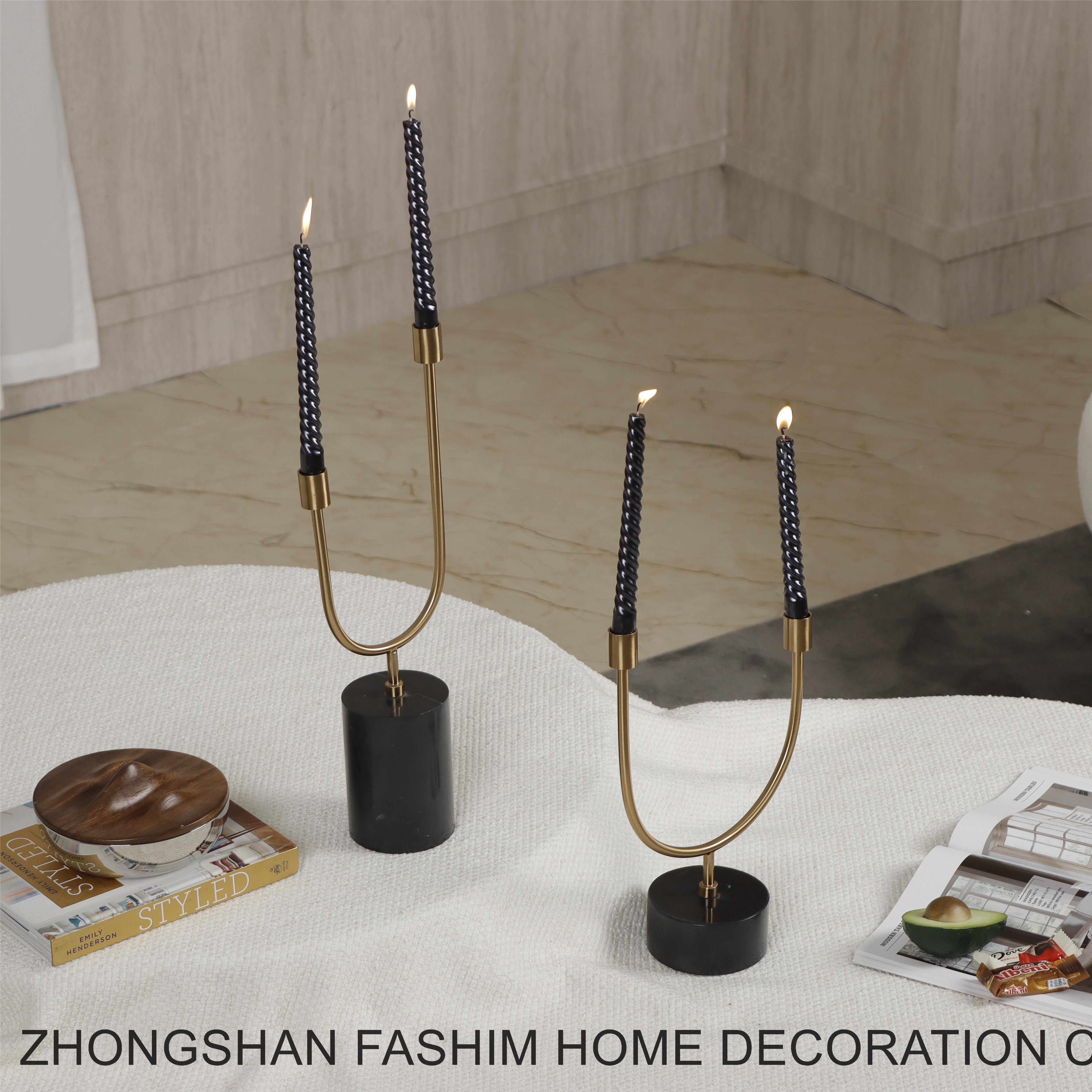 Fashimdecor U-shaped candle holder for interior decoration