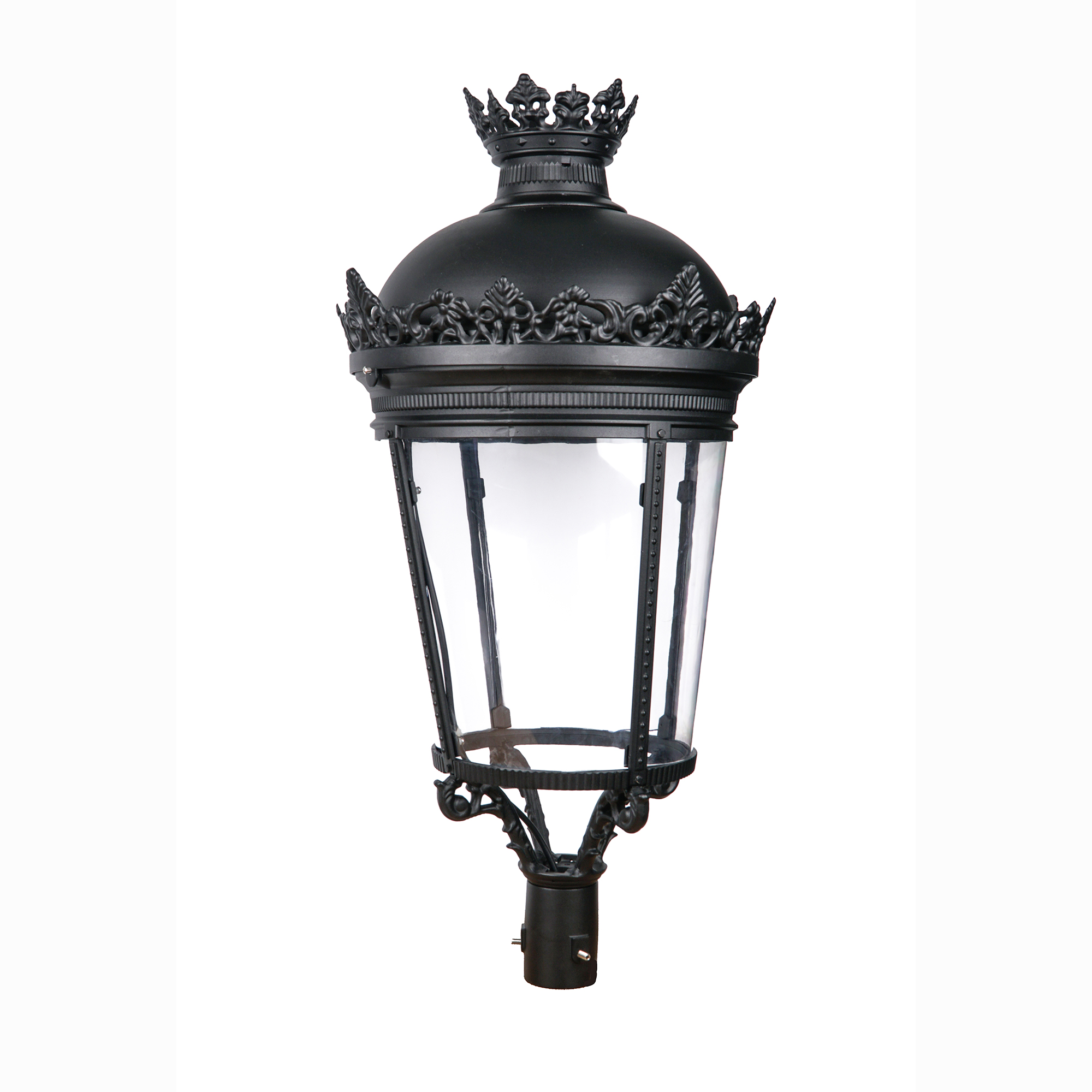 Classic Illumination: European Heritage with 100W Antique Lamp Post for Garden Solar Lighting