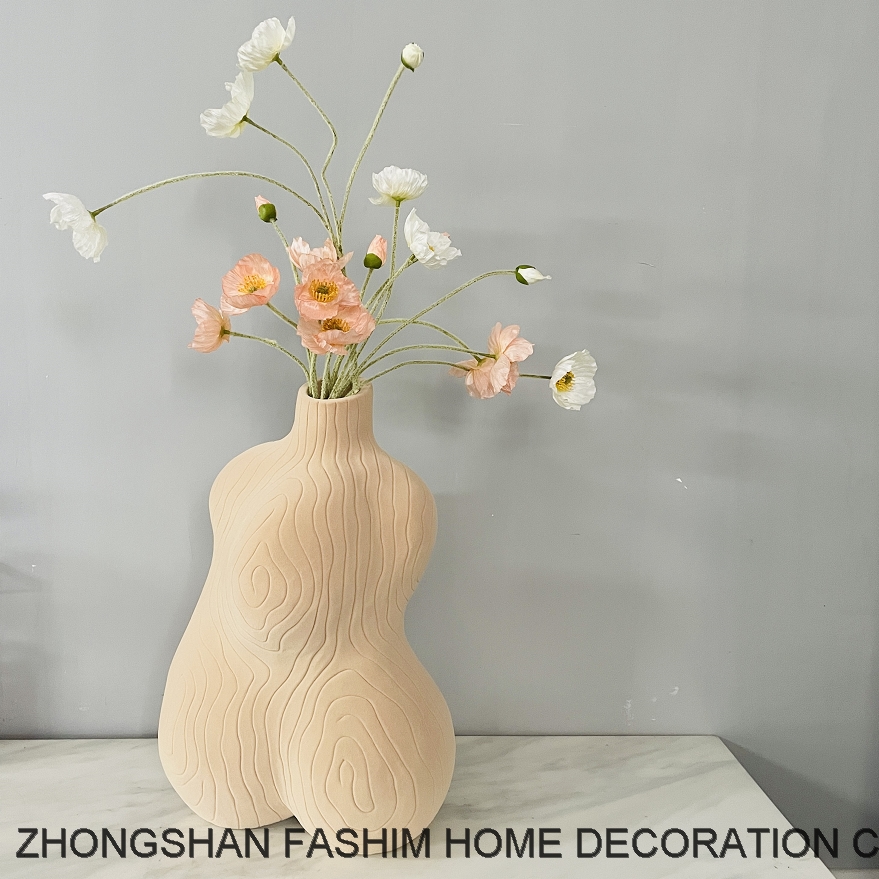 Fashimdecor resin home decoration ornamental flower vase