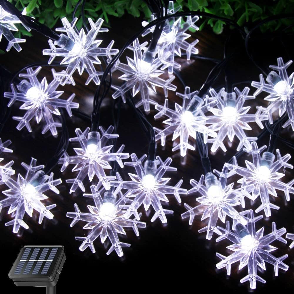solar string light fairy light snowflake outdoor IP44