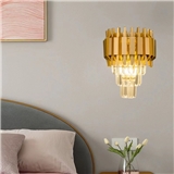 Light luxuey crystal wall lamp