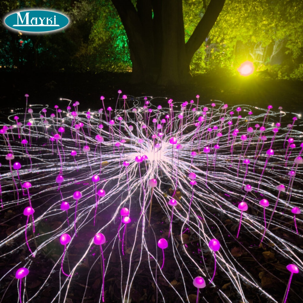 Outdoors Colorful Fiber Optic Light with Plastic Ball