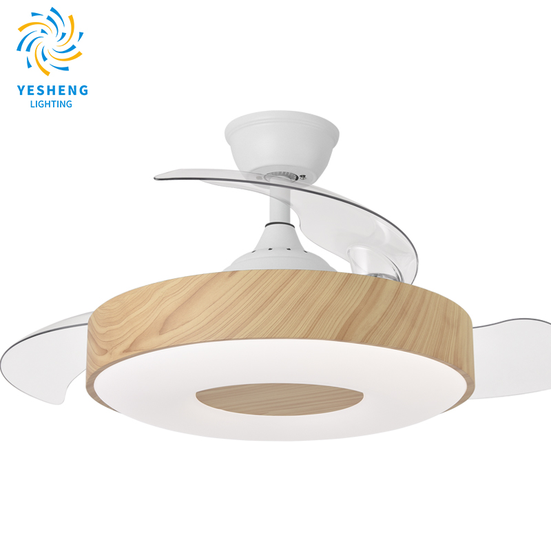 740 42in Wood grain ceiling fan with light VENTILADOR FLY AGOTADO DC APP CONTROL