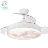 Y018 42in Moon ceiling fan with light VENTILADOR FLY AGOTADO DC APP CONTROL