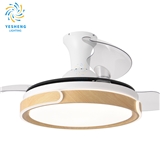 Y019 42in Wood grain ceiling fan with light VENTILADOR FLY AGOTADO DC APP CONTROL