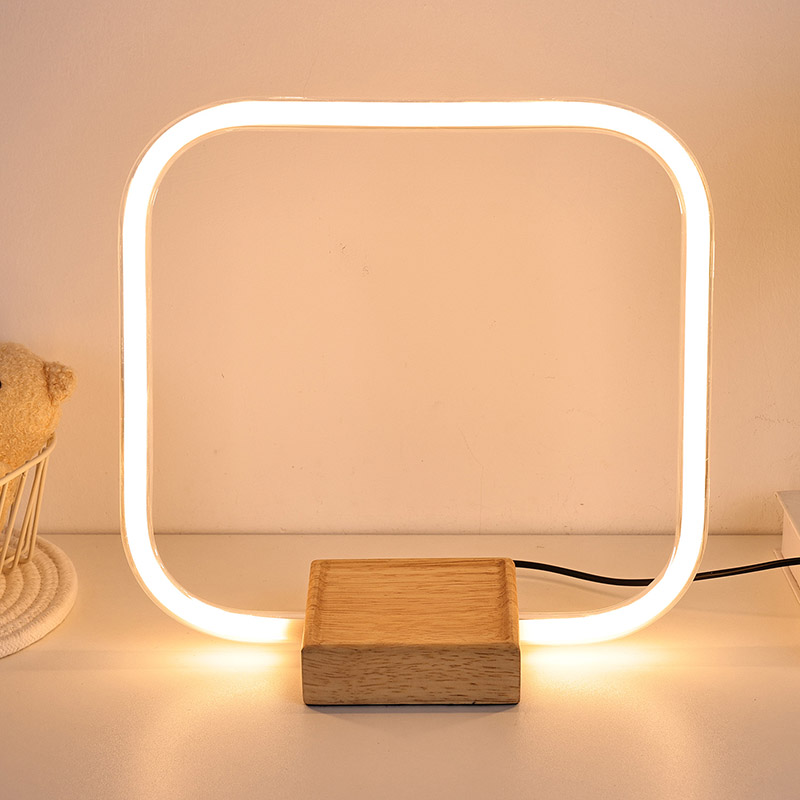 square bar led table lamp