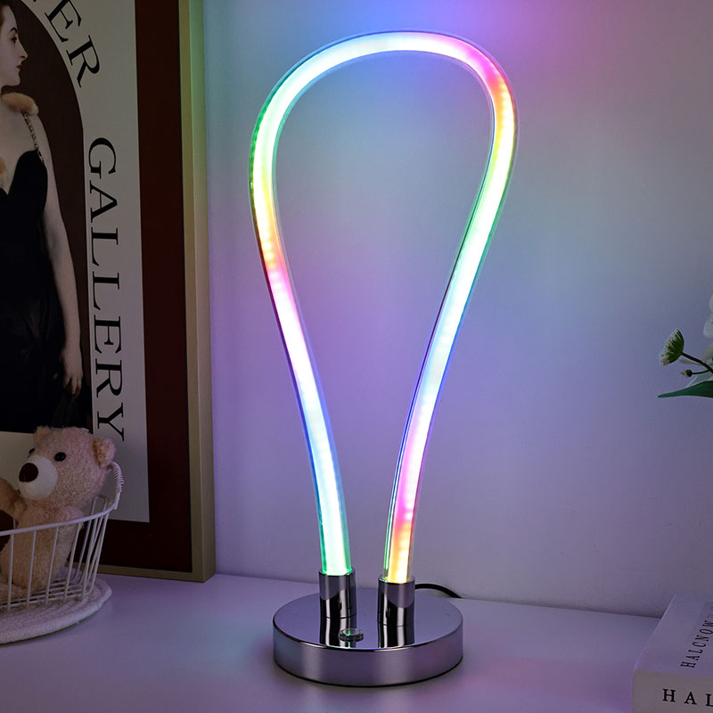 curve bar rgb led table lamp