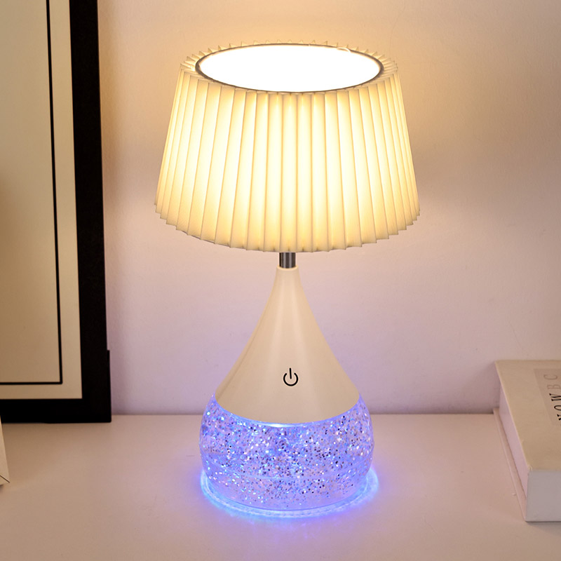 RGB Desk Lamp with fabric shade