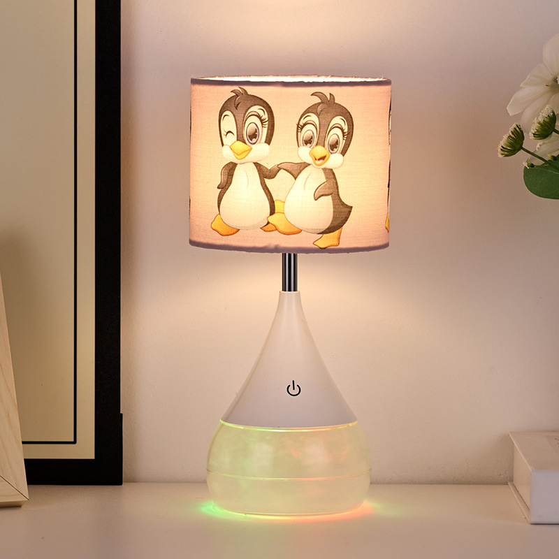 RGB Desk Lamp with duck fabric shade