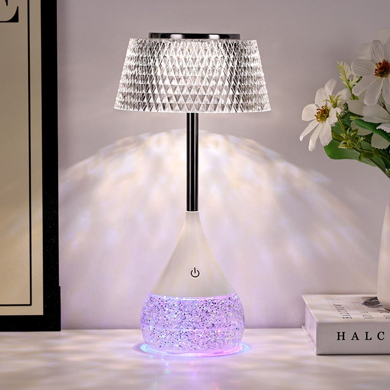 RGB Desk Lamp with glass shade